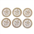 thumbnail image 2 of 6 Exquisite Gold-tone Flower Dinning Table COASTERS SET, 2 of 5