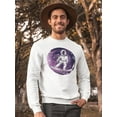 thumbnail image 2 of Astronaut Snowboarder Design Sweatshirt Men -Image by Shutterstock, Male Medium, 2 of 4