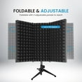 thumbnail image 3 of iDance Foldable Absorbent Microphone Isolation Shield, 3 Microphone Isolator Panels, Studio Recording Mic Vocal Isolation Shield, Foldable Sound Shield, Sound Isolator Panels for Recording, 3 of 9