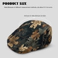 thumbnail image 4 of Chririnla Vintage Newsboy Hat, Autumn Maple Leaves Print Polyester Adjustable Retro Beret Hat for Driving Golf Travel, 4 of 4