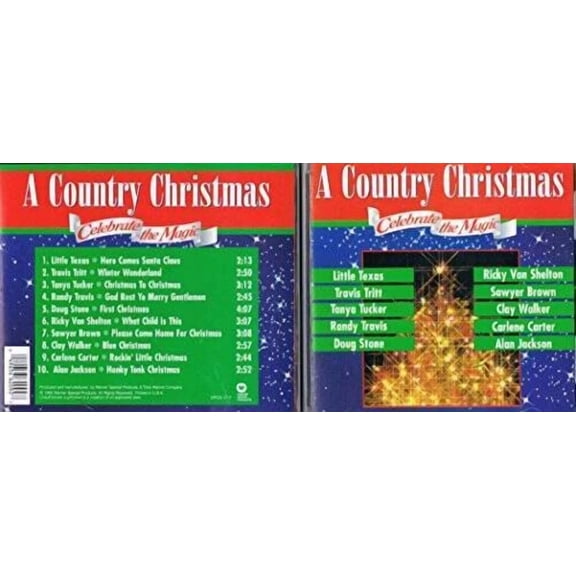 A Country Christmas: Celebrate the Magic - Audio CD By Audio CD and Assorted Music Collection – Very Good - Sold by gmusic