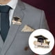 thumbnail image 2 of Pins esmaltados de graduación Gorra de graduación y diploma escolar Pins esmaltados de solapa para estudiantes Broche esmaltado con letra negra para insignias y accesorios, 2 of 7