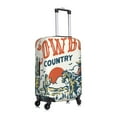 thumbnail image 6 of Cauagu Cowboy Rising Horse Print Travel Luggage Cover,Travel Dust-proof Suitcase Cover Softside Suitcase Protector for 18-32inch,Not Included Suitcase, 6 of 8