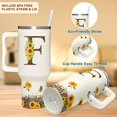 thumbnail image 2 of Personalized Sunflower Monogram Cup for Women, Mom, Wife, Boss Lady, Coworkers-Custom 40oz Tumbler with Handle- Unique Birthday, Christmas, Boss Day Gift for Her, 2 of 7