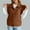 Brown, variant on Womens Puffer Vest Lightweight Sleeveless Quilted Jackets Button Up Stand Collar Fall Winter Coat With Pockets