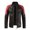 Red, variant on XMMSWDLA Tops for Men Stand Collar Pocket Zipper Color Block Casual Leather Jacket
