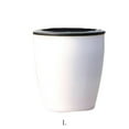 thumbnail image 2 of ionze 6.69'' x 6.69'' x 7.48'' Round White PP resin Textiles Lazy Flower Pot, 2 of 2
