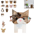 thumbnail image 7 of Newsukie, Wooden Animal Eyeglass Stand, Cute Christmas Newsukie Creative Animal Glasses Holder, Wood Animal-Shaped Mounts, Animal Glasses Holder, for Table Home Office, 7 of 7