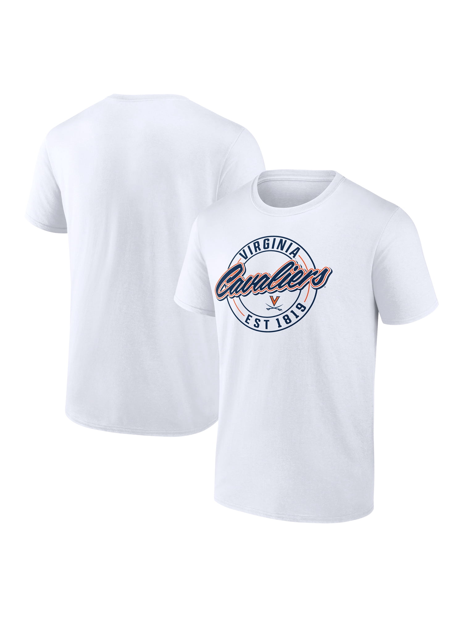 NCAA Virginia Cavaliers Men's Cotton White Short Sleeve T-Shirt