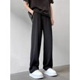 thumbnail image 3 of Pantalones de traje de seda de hielo fluido para hombre, pantalones anchos drapeados, pantalones refrescantes para hombres, ropa de trabajo, ropa de alta calidad, oferta elegante y barata, 3 of 5