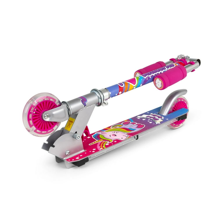 Ozbozz: Flashing Scooter - Unicorn Magical Sparkles - Light-Up