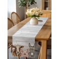 thumbnail image 5 of Burlap Table Runner 36 Inches Long, Farmhouse Pig Cattle Donkey Non-Slip Kitchen Table Runners for Dining Room Everyday Use Party Table Decorations Vintage Country Plank, 5 of 9