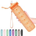 thumbnail image 1 of Botellas De Agua Hyeta De 32 Oz Con Pajita: Manténgase Motivado E Hidratado Con Horarios Convenientes Para Beber Marcas Duraderas A Prueba De Fugas, 1 of 5