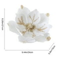 thumbnail image 3 of Christmas Flower Magnolia, Artificial Christmas Decorations, Simulation High-End Fabric Magnolia Flower for Tree and Home Decor, 24cm Powder Flocking, Durable, Easy to Use, Multi-Color Options, 3 of 7