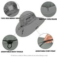 thumbnail image 4 of Solaris Women Outdoor Sun Hat,Polyester Summer Cool Hat , Boonie Hat for Fishing, Camping, Safari,Hiking,gray, 4 of 8