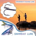 thumbnail image 2 of Wmool Leurres de Pêche 8 Segments Poisson Bar Minnow Swimbait Hameçon Leurre Lot R6, 2 of 8