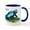 White/Navy Inside, variant on CafePress - Blue Poison Dart Frog Mug - 11 oz Ceramic Mug - Novelty Coffee Tea Cup