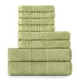 thumbnail image 2 of Lavish Touch 100% Egyptian 2 Ply Cotton 700 GSM Mosaic 8 Pc Towel Set - Spearmint (Green), 2 of 7