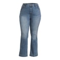 thumbnail image 5 of Terra & Sky Women's Plus Size Bootcut Side Slit Jeans, 31" Inseam, Sizes 16W-24W, 5 of 5