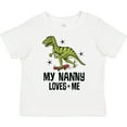 thumbnail image 3 of Inktastic My Nanny Loves Me Grandson Dinosaur Boys Toddler T-Shirt, 3 of 5
