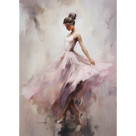 Ballerina Lady Dancing DIY 5D Diamond Art Paint with Full Drill Round Diamond Gems Painting by Number Kits for Adults Art Craft Home Wall Decoration 11.8x15.8inch(12)