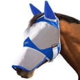 thumbnail image 5 of Maskology Horse Fly Mask Long Nose with Ears UV Protection for Horse Signature Blue (XL; Extra Full), 5 of 6