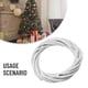 thumbnail image 2 of Christmas Rattan Ring Wreath Wicker Vine Garland Hanging Wedding White Wreath Home Bedroom Kitchen Living Room Decoration, 2 of 5