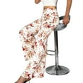 thumbnail image 4 of GingDin Womens Casual Wide Leg Pants Boho Paisley Printed Palazzo Pants, 4 of 8