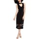 thumbnail image 2 of Vestido ajustado Rachel Roy con dobladillo de encaje para mujer, negro, mediano, Línea A, Bodycon, 2 of 2