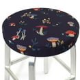 thumbnail image 3 of Naloa Mushrooms3 Round Bar Stool Cushion Cover 12-14 inch, Fits Kitchen, Office, Restaurant Chairs - 14 inch, 3 of 7