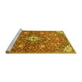 thumbnail image 2 of Ahgly Company Machine Washable Indoor Square Persian Yellow Traditional Area Rugs, 6' Square, 2 of 4