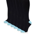 thumbnail image 1 of The Right Fit Girl's School Uniform, Cotton Knee High Dress Socks (Pack of 3 or Pack of 6), 1 of 2