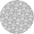 thumbnail image 1 of Ahgly Company Machine Washable Indoor Round Transitional Platinum Gray Area Rugs, 4' Round, 1 of 7