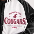thumbnail image 4 of Women's Gameday Couture Black Washington State Cougars Oversized Inner Drive Varsity Rhinestone Full-Snap Bomber Jacket, 4 of 5