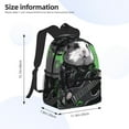 thumbnail image 2 of Pofeuu Rock Guitar Guinea Pig Print Laptop Backpack Travel Canvas Backpack for School Lightweight and Comfortable Backpack College Backpack Schoolbag, 2 of 6