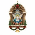 thumbnail image 2 of yulier Religious Christmas Ornaments, Mini Resin Nativity Scene Hanging Pendant Christmas Decorations Xmas Holiday Party Gifts for Family, 2", 2 of 2