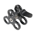 thumbnail image 7 of 1 Inch Underwater Ball Clamp 3 Holes Easy Releasing Mounting and Moving Around Clamp for Scuba Diving Video Camera Tray System Black, 7 of 7