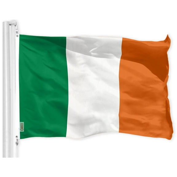 G128-3x5 ft Irish Ireland Flag for Outside - 150D Quality Polyester, St. Patrick's Day Decor