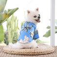 thumbnail image 6 of Summer Breathable Pet Clothes Dog Sweatshirts Cool Beach Shirts for Dog Cat Cute Dog Polo Apparel Blue - Blue, 6 of 6