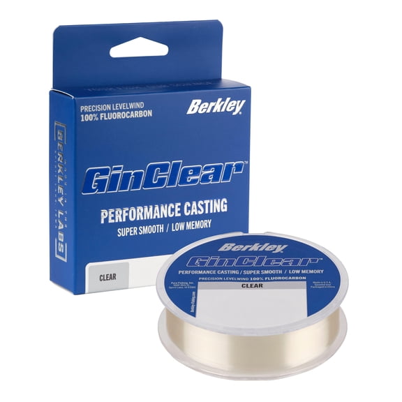 Berkley GINCLEAR Fluorocarbon, Clear, 200 yd,182 m
