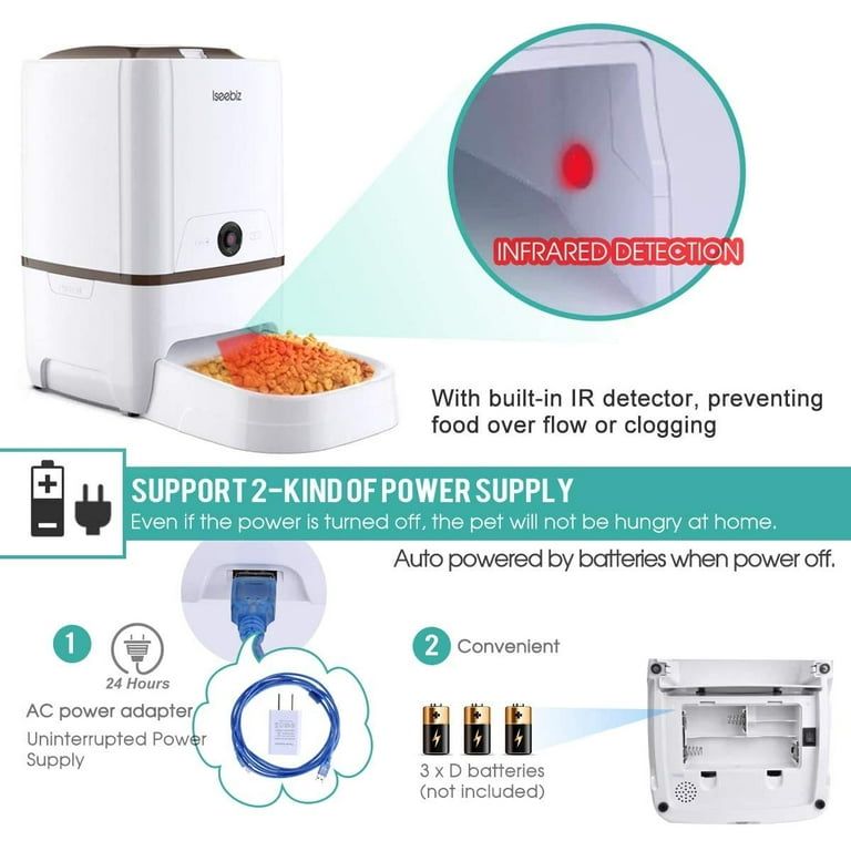 Iseebiz automatic store pet feeder