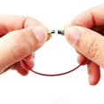 thumbnail image 3 of 100PCS Keychain, 5.9 Inches Stainless Steel Wire Ring Loop Rings for Hanging Luggage Tag, Keys Keep, 3 of 5