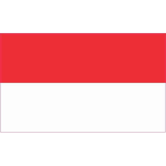 5in x 3in indonesia Flag Sticker Vinyl Vehicle Window Bumper Decal Stickers