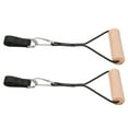 thumbnail image 1 of Poignées de Barre de Traction, Bois de Hêtre Robuste Réutilisable Poignées D\'entraînement Physique Pratiques avec Sac de Rangement pour Renforcement Musculaire, 1 of 7