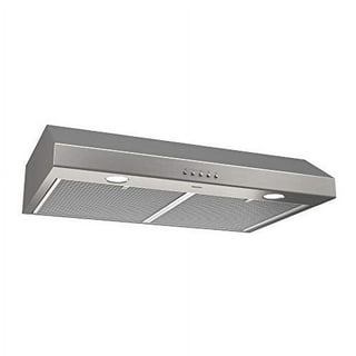  Broan-NuTone 462401 24-inch Under-Cabinet 4-Way Convertible  Range Hood with Infinite-Speed Exhaust Fan and Light, White : Appliances
