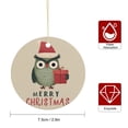 thumbnail image 2 of Christmas Ornament 2024 Ornament Christmas Owl - Festive Design-3 Best Gifts for Christmas Housewarming Gift, 2 of 8