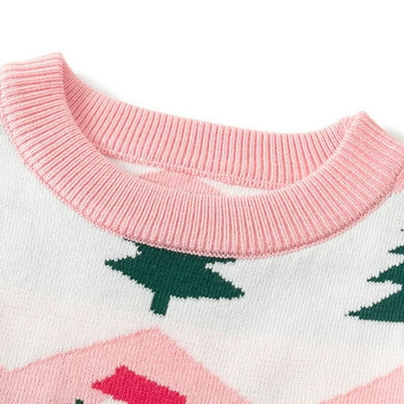 

KaLI_store Toddler Boys Girls Christmas Cartoon Tree Snowman Prints Sweater Long Sleeve Boys Hoodies Size 12-14 Youth