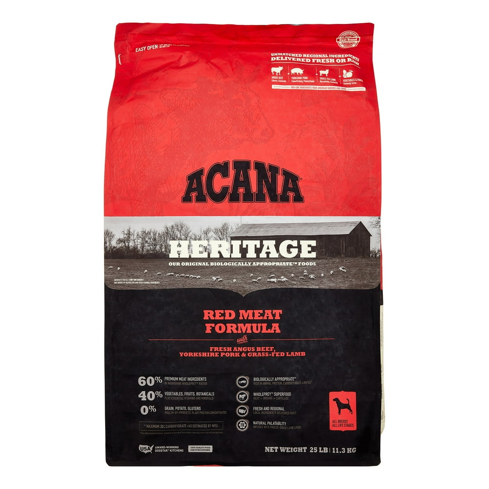 Acana Heritage Meats Formula GrainFree Beef, Pork & Lamb Dry Dog Food