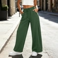 thumbnail image 4 of Womens Wide Leg Sweatpants High Waisted Barrel Drawstring Joggers Athletic Summer Fall Workout Pants with Pockets, 4 of 7