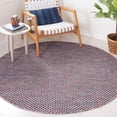 thumbnail image 2 of SAFAVIEH Montauk Annie Geometric Cotton Area Rug, Red/Yellow, 6' x 6' Round, 2 of 8
